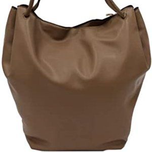 A New Day Women's Snap Closure Shoulder Bag in Sandpiper Brown